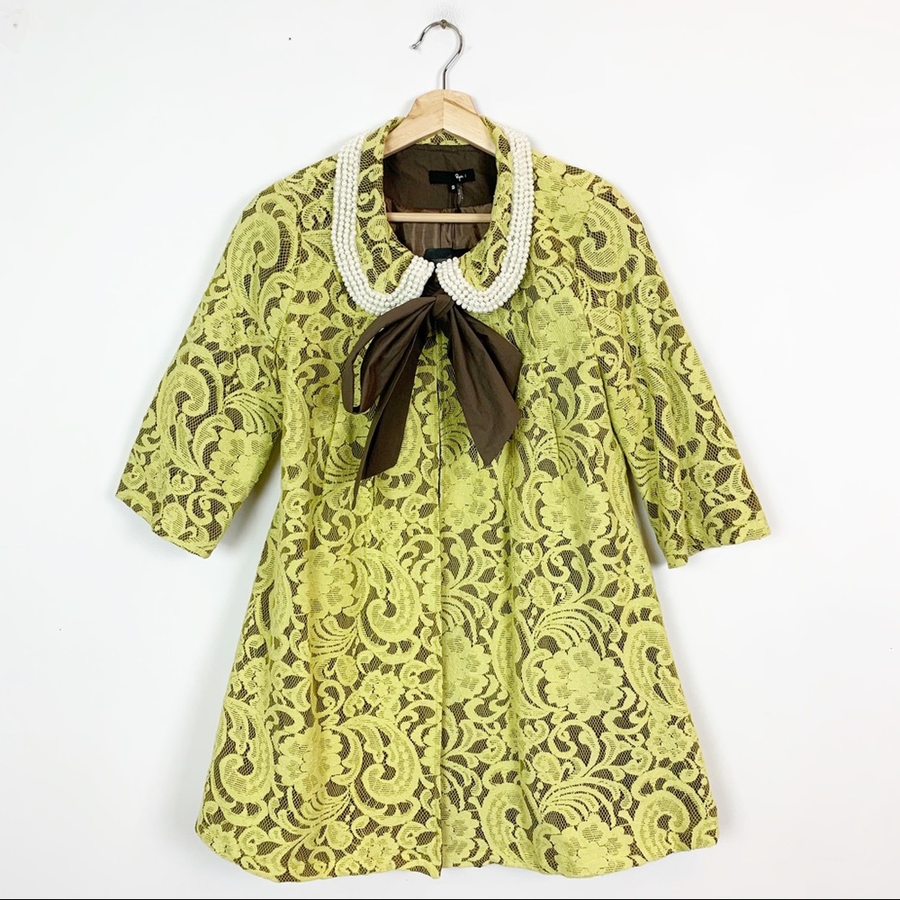 ANTHROPOLOGIE RYU Pearl Lace Vintage Vibe Jacket S